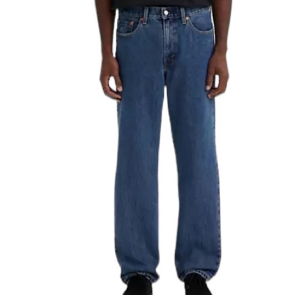 Levi’s 505 Regular Leg Straight Fit Jeans in Light Blue Size 36/30 - Picture 3 of 10